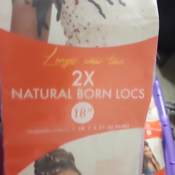 Lovatress Long Styl Crochet 2X Natural Born Locs 18" Color 1B Premium Edition - Picture 8 of 10